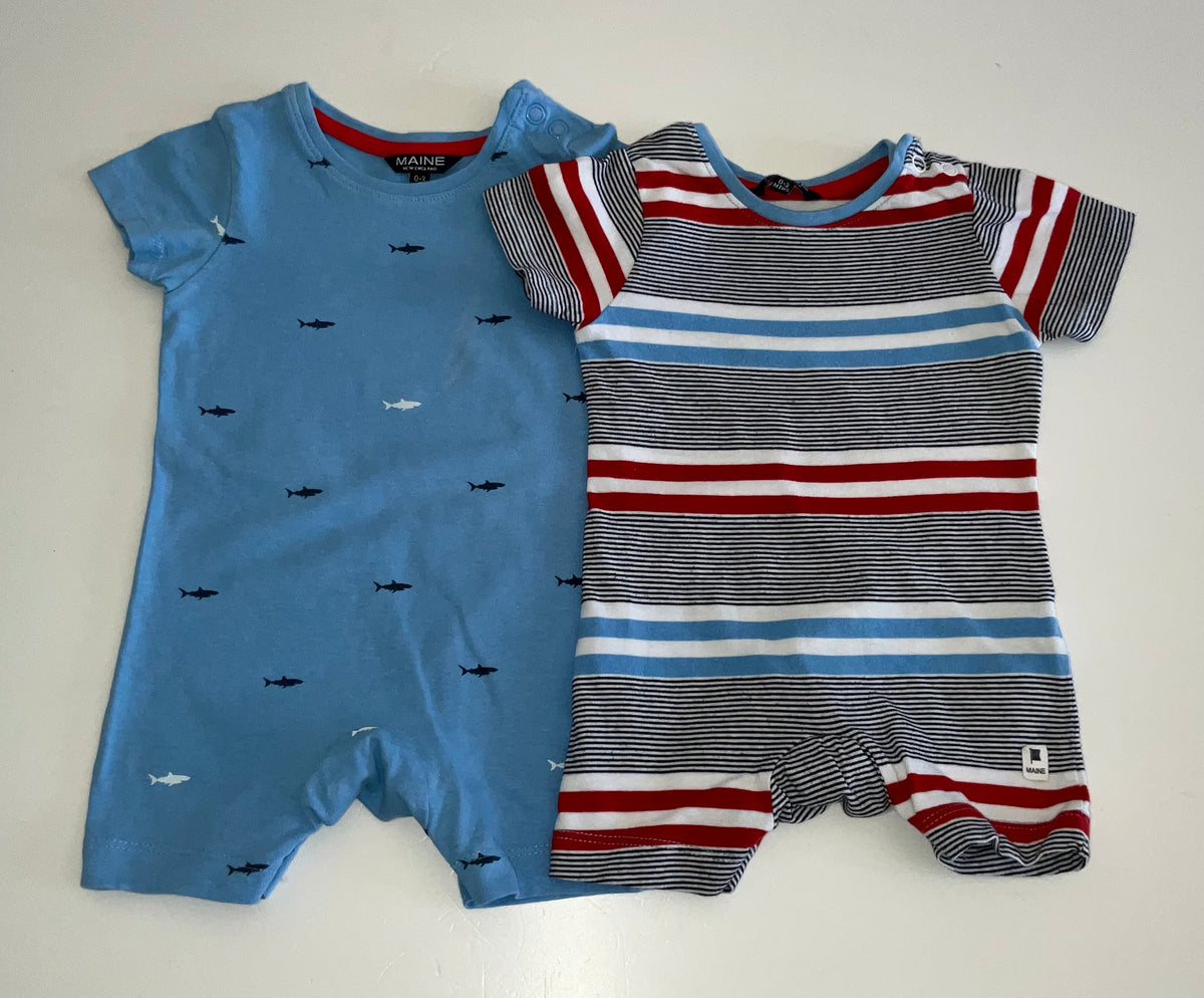 Maine Rompers, Boys 0-3 Months
