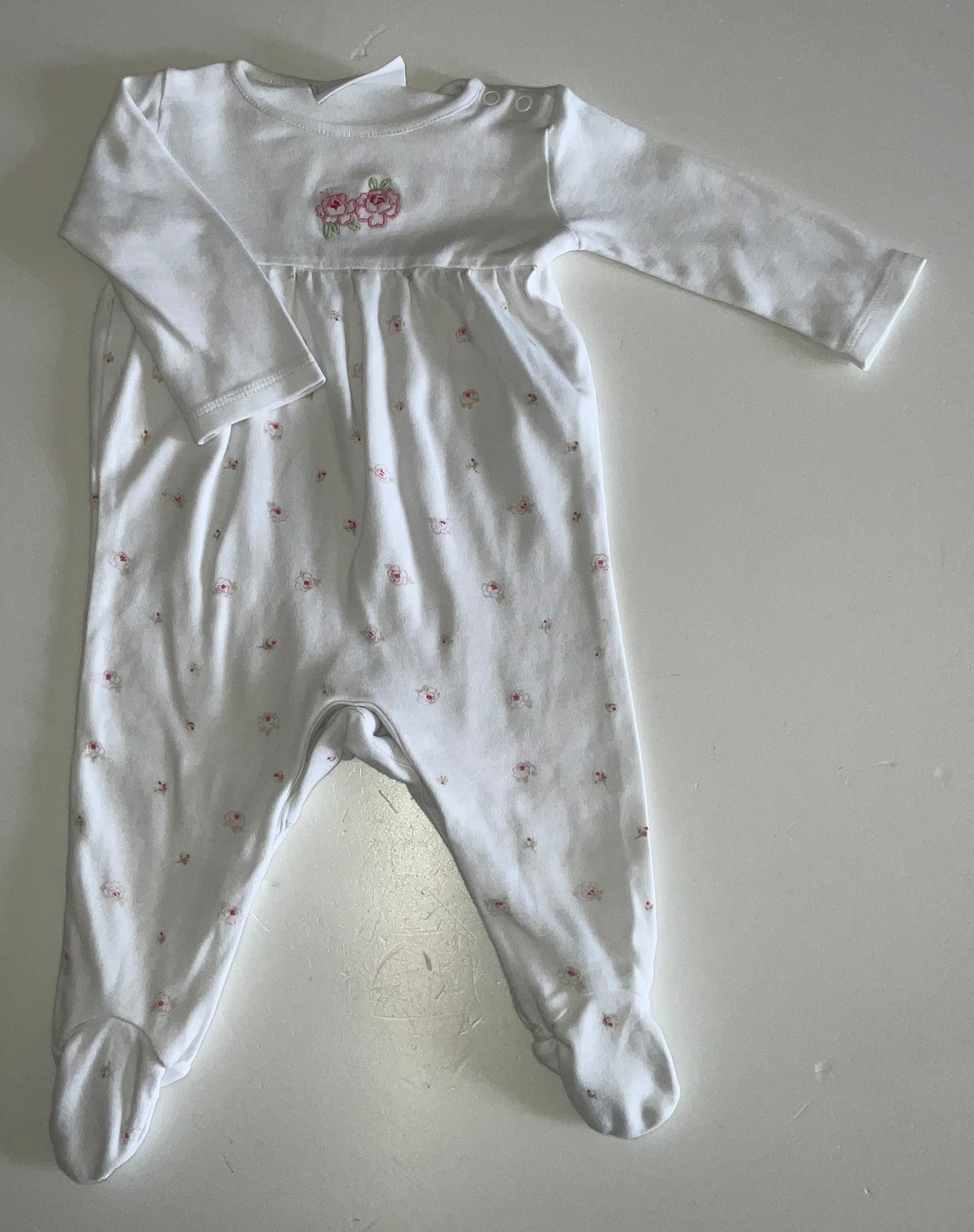 The Little White Company Sleepsuit, Girls 3-6 Months