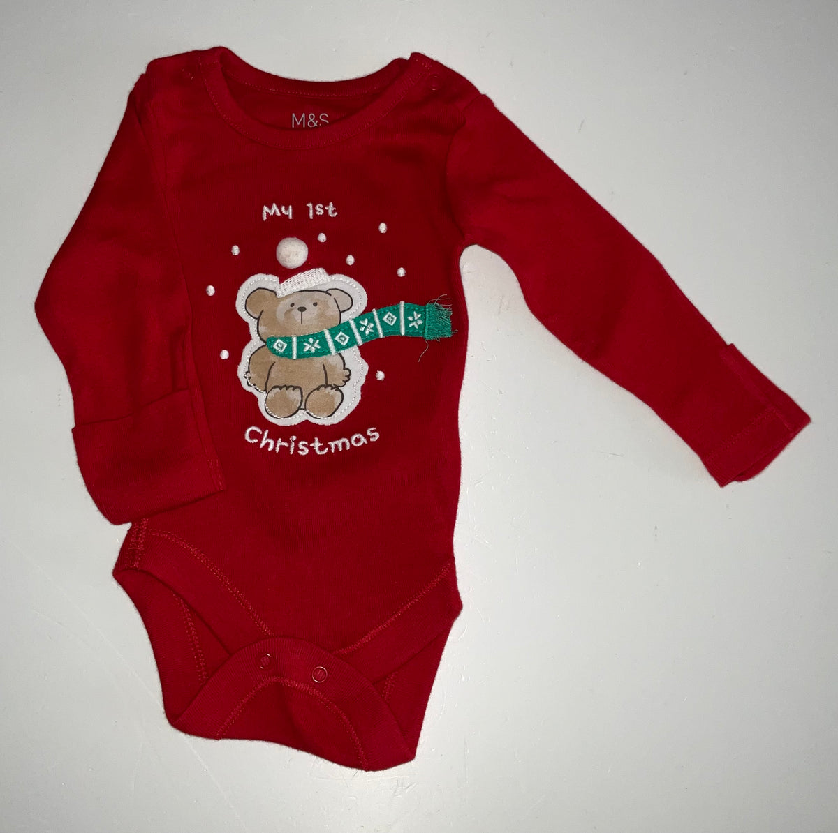 M&S Christmas Vest, Up to 1 Month