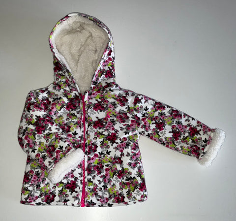 Joules Reversible Jacket, Girls 9-12 Months