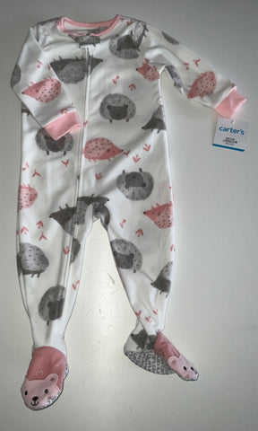Carters Fleece Sleepsuit, BNWT, Girls 12-18 Months