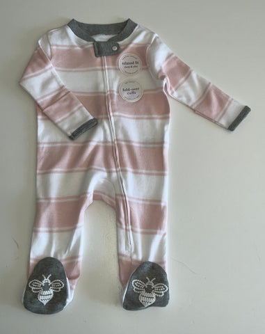 Burts Bees Organic Cotton Sleepsuit, BNWOT, Girls Up to 1 Month