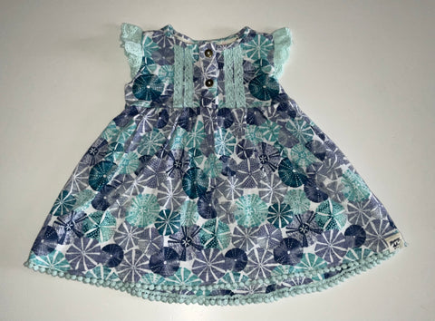 Mantaray Dress, Girls 3-6 Months
