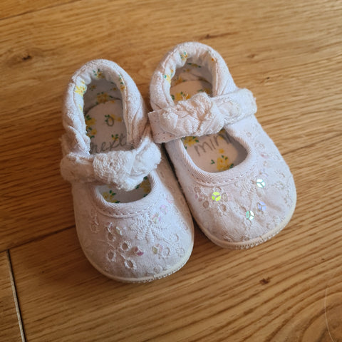 Next Baby Shoes, Girls Size 0-3 Months