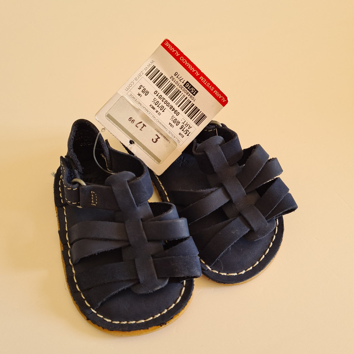 Zara Baby Sandals, BNWT, Size 0-6 Months