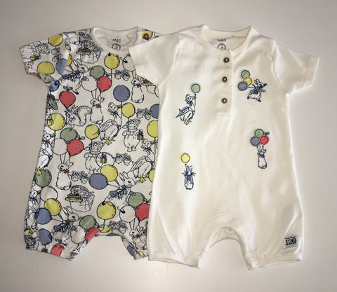 M&S Rompers, Unisex 3-6 Months