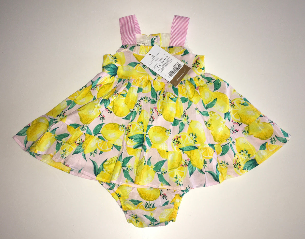 Monsoon Dress and Knickers, BNWT, Girls 0-3 Months