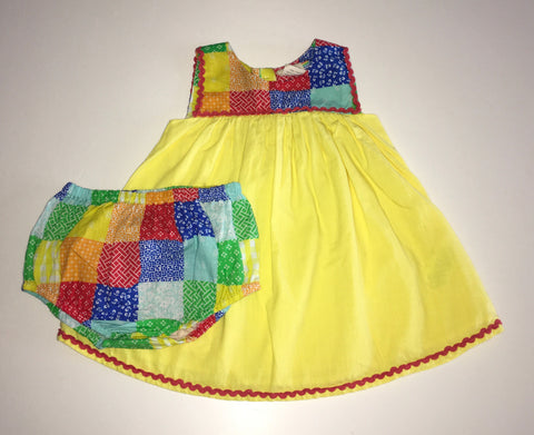 Little Bird Dress and Knickers, Girls 9-12 Months