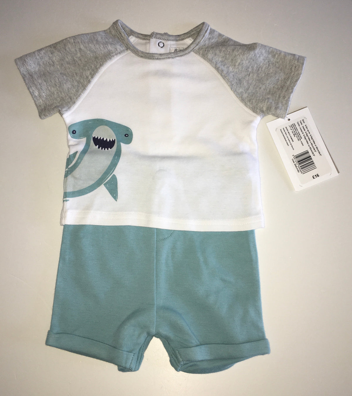 Mamas and Papas Romper, BNWT, Boys 0-3 Months